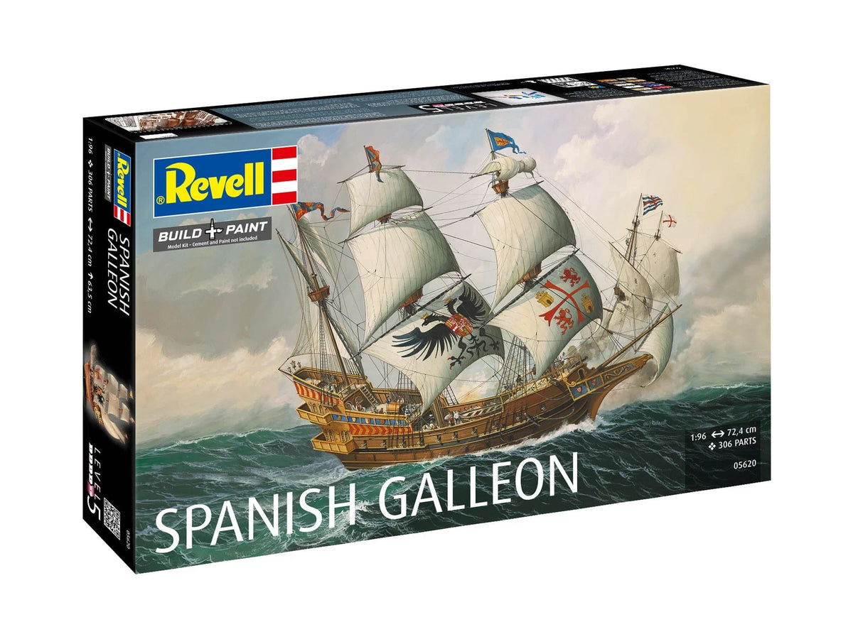 100 - Revell - 05620 - Spanish Galleon - box front right angle