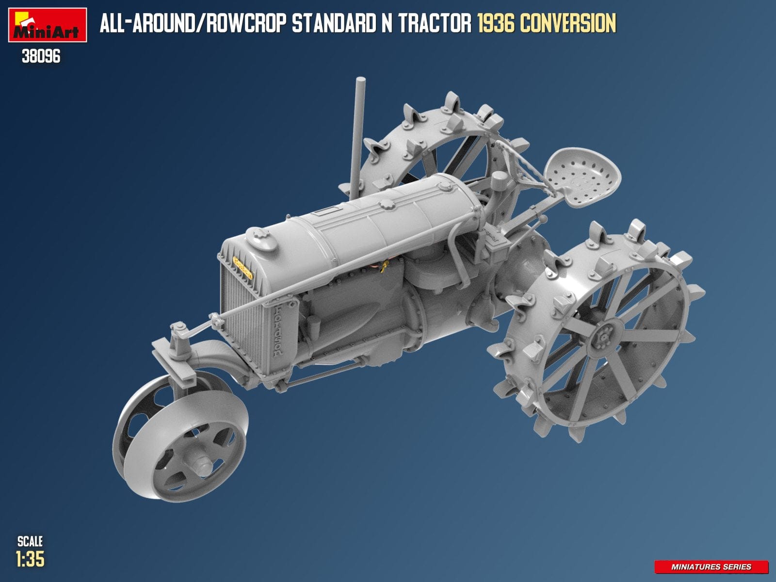Miniart - 38096 - Fordson Model N All-Around / Rowcrop (1936) - digital model