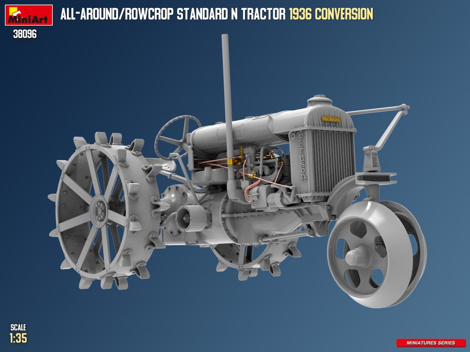 Miniart - 38096 - Fordson Model N All-Around / Rowcrop (1936) - digital model