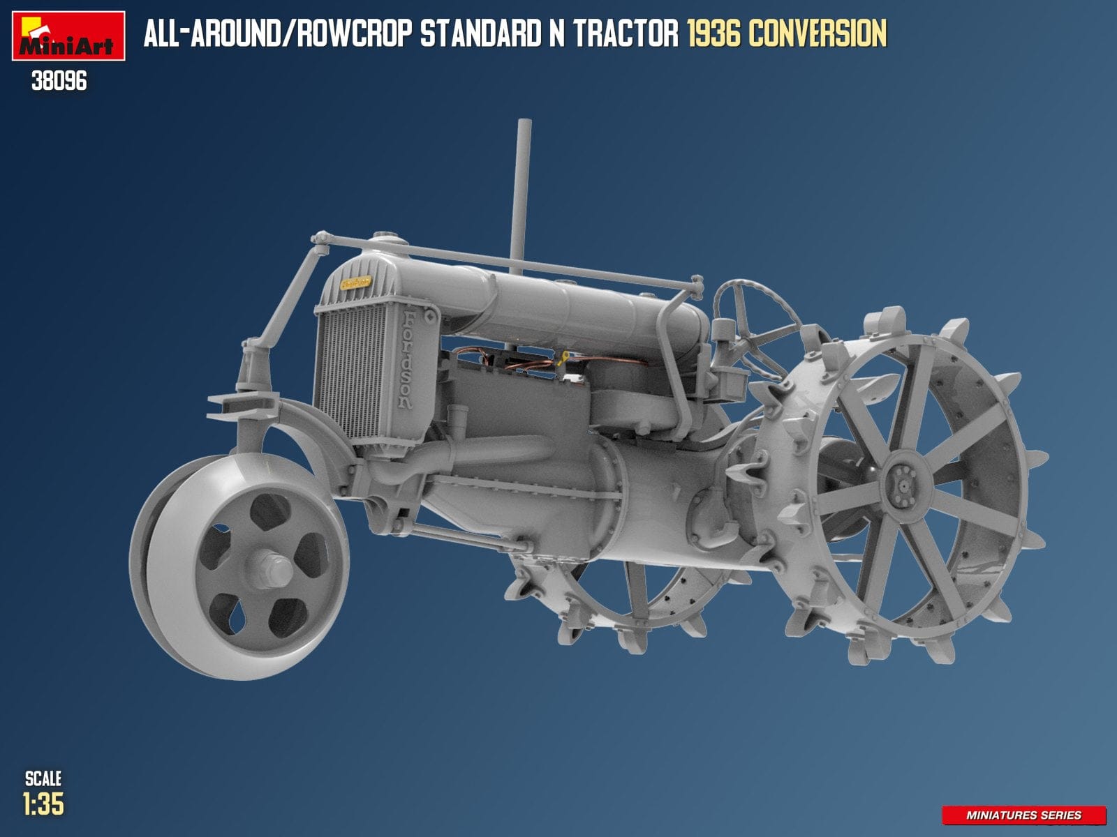 Miniart - 38096 - Fordson Model N All-Around / Rowcrop (1936) - digital model