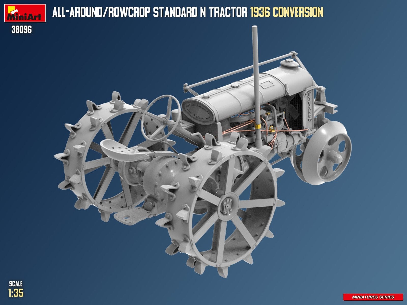 Miniart - 38096 - Fordson Model N All-Around / Rowcrop (1936) - digital model
