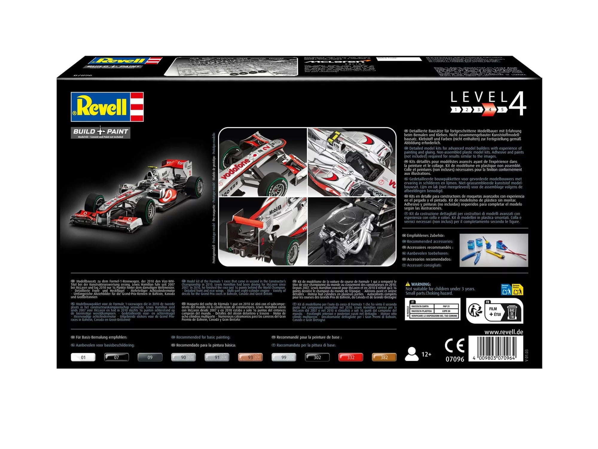 Revell - 07096 - Vodafone McLaren Mercedes MP4-25 ‘Lewis Hamilton’ - box rear