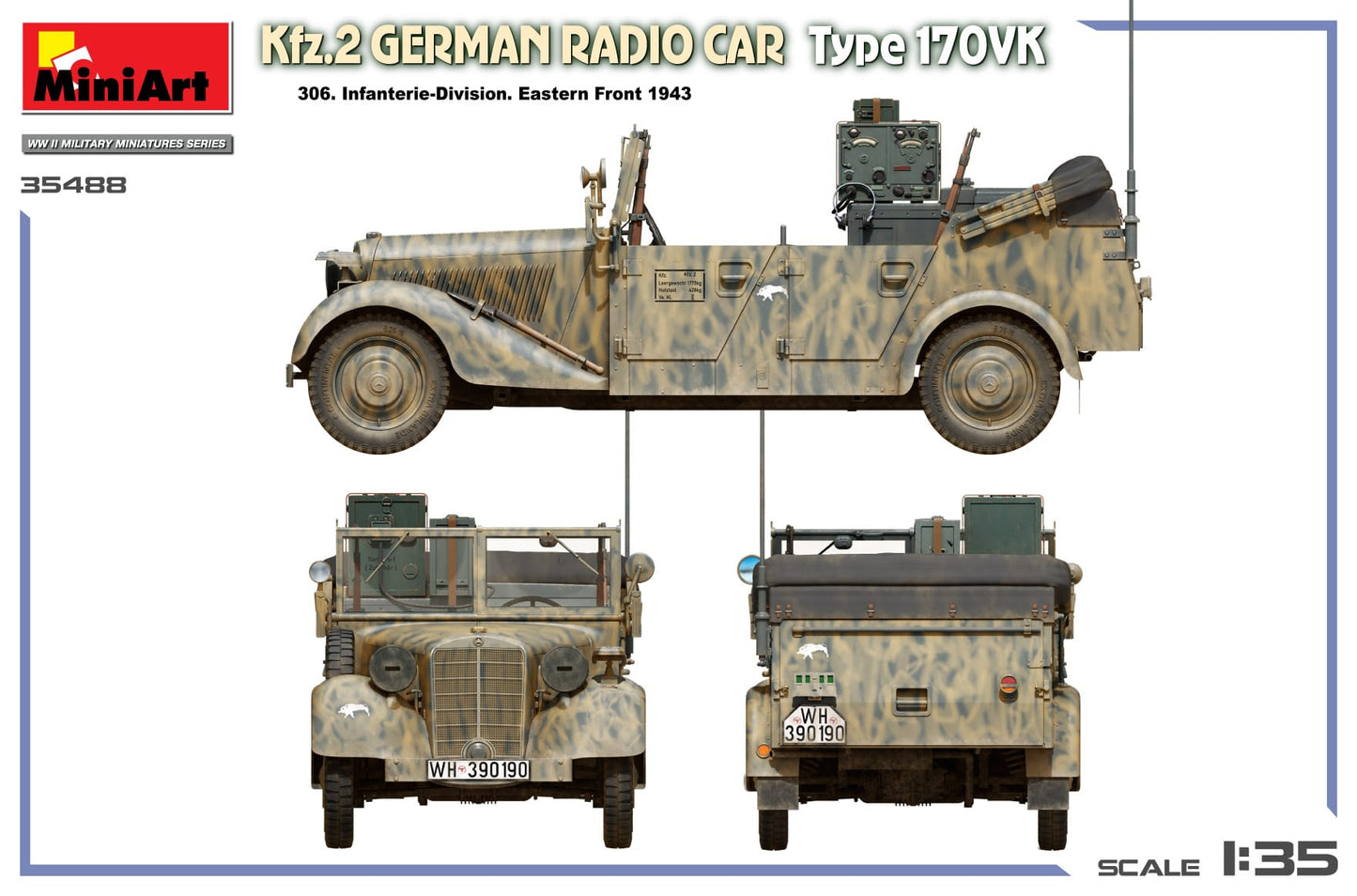300 - Miniart - 35488 - Mercedes-Benz 170 VK Kfz. 2 - paint schemes