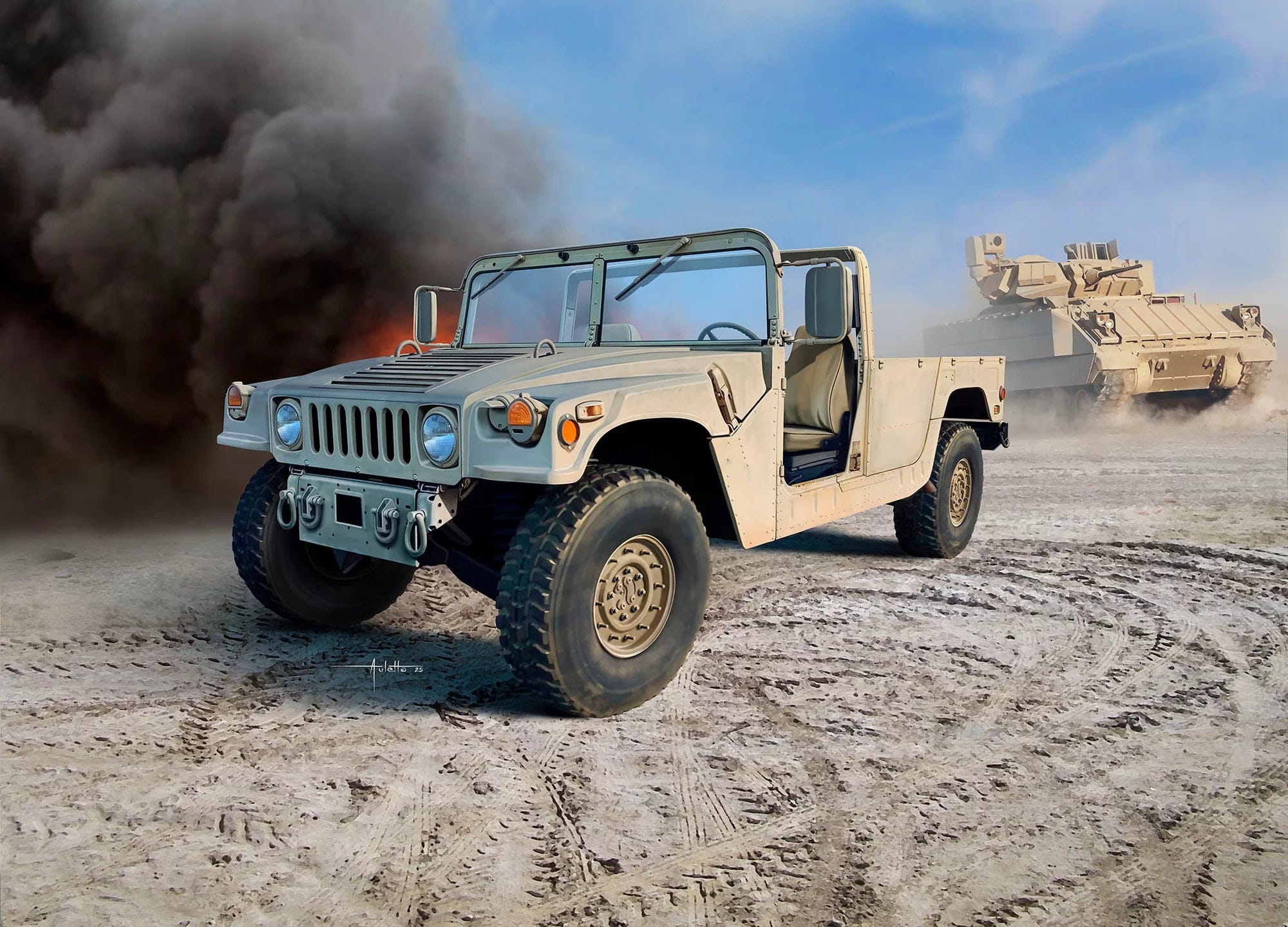 Revell - 03366 - HMMWV Humvee M1097A2 - box art