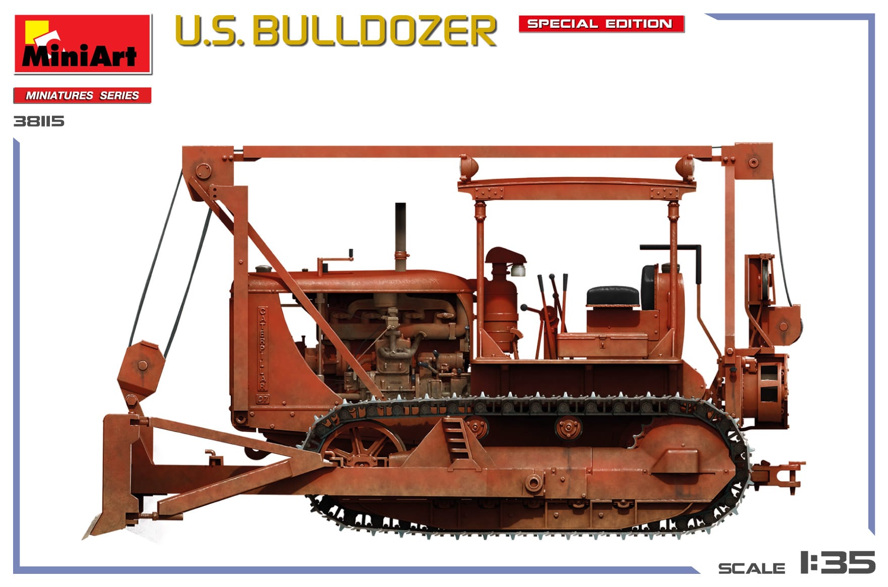 Miniart - 38115 - Caterpillar D7 - paint schemes