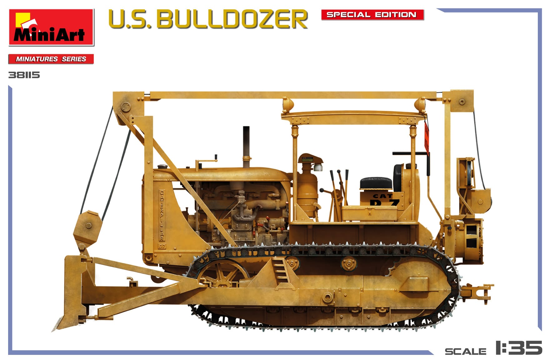 Miniart - 38115 - Caterpillar D7 - paint schemes