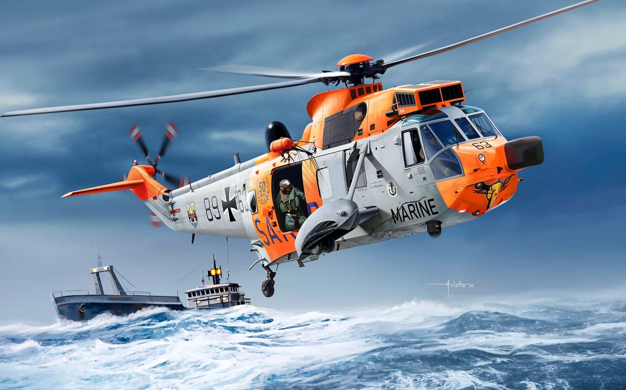 Revell - 03785 - Westland Sea King Mk 41 - box art