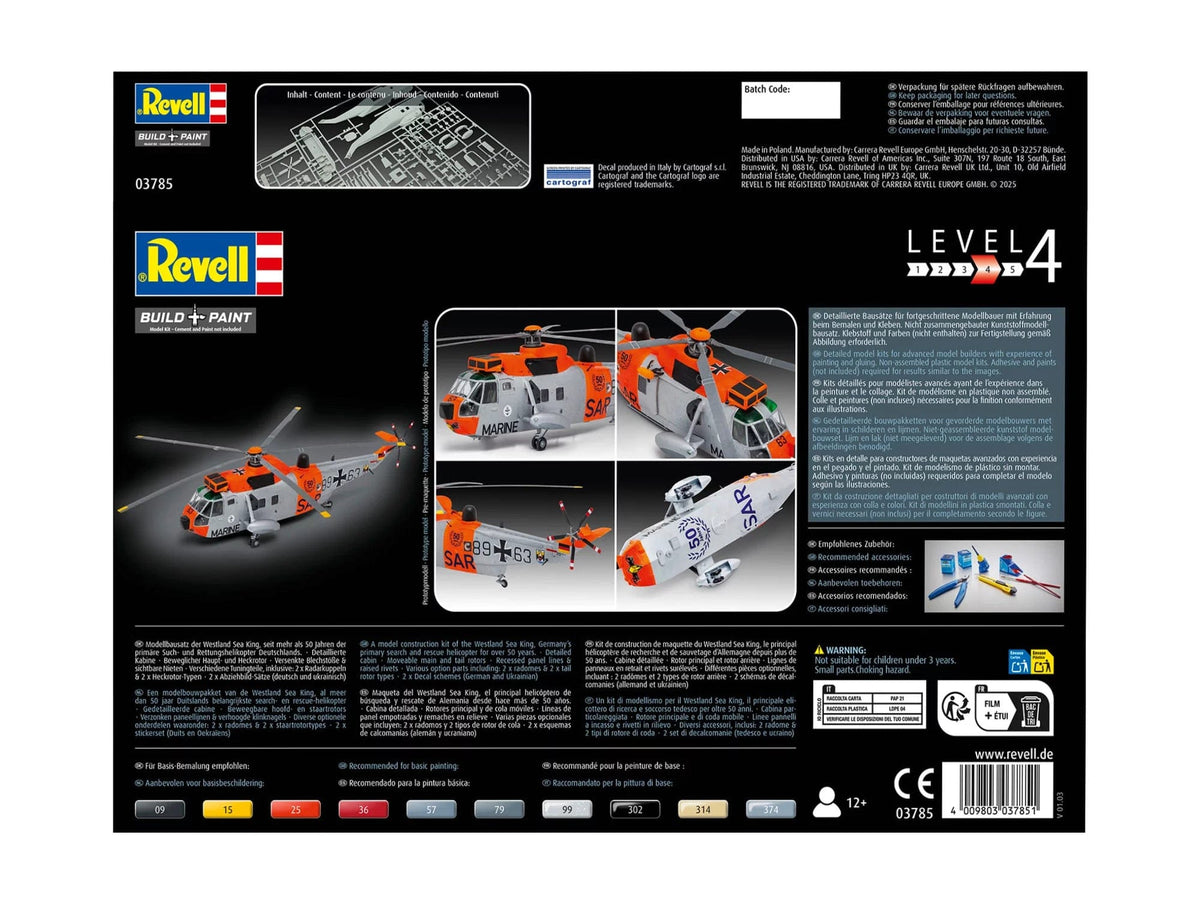 102 - Revell - 03785 - Westland Sea King Mk 41 - box rear