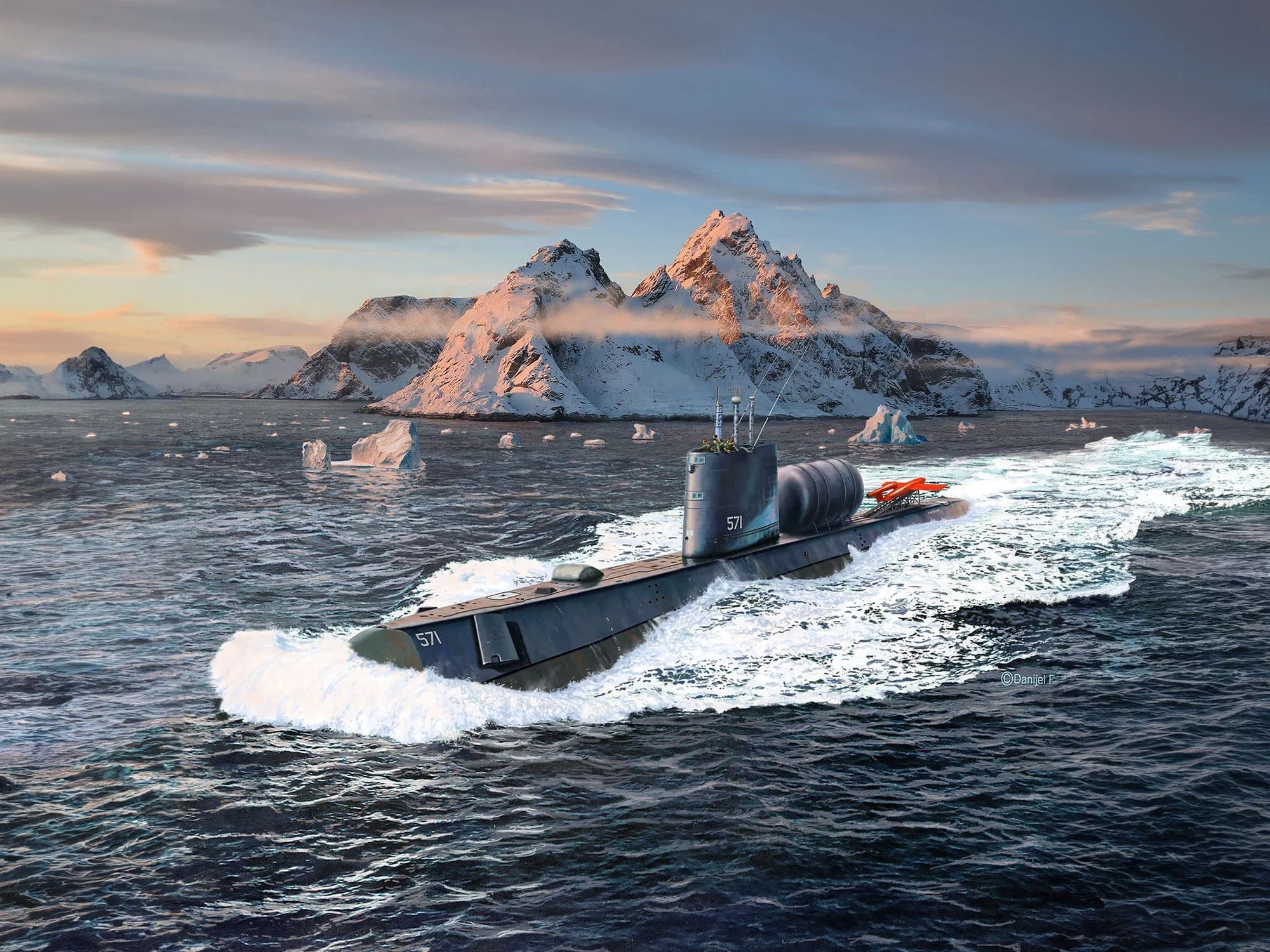 Revell - 05184 - USS Nautilus (SSN-571) - box art
