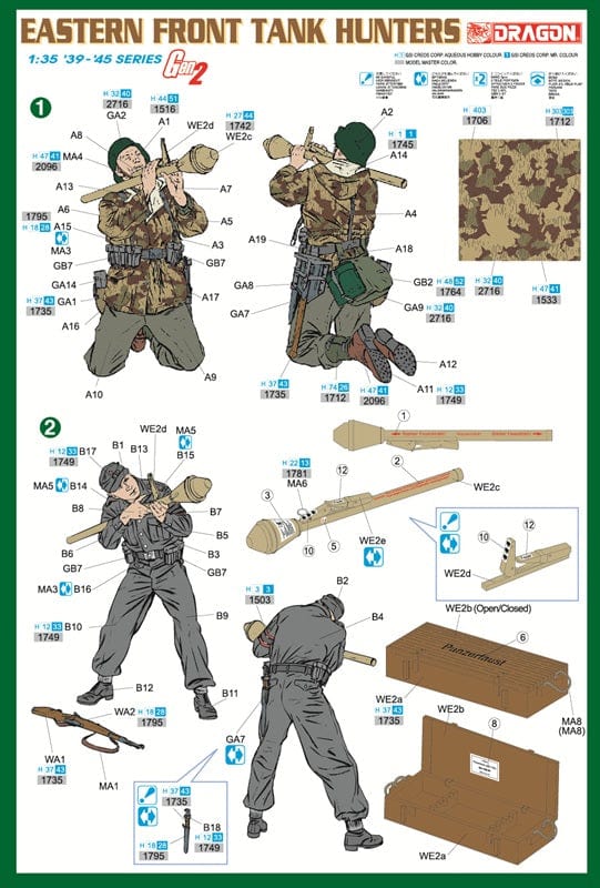 300 - Dragon - 6279 - German Tank Hunters (Eastern Front) - paint schemes