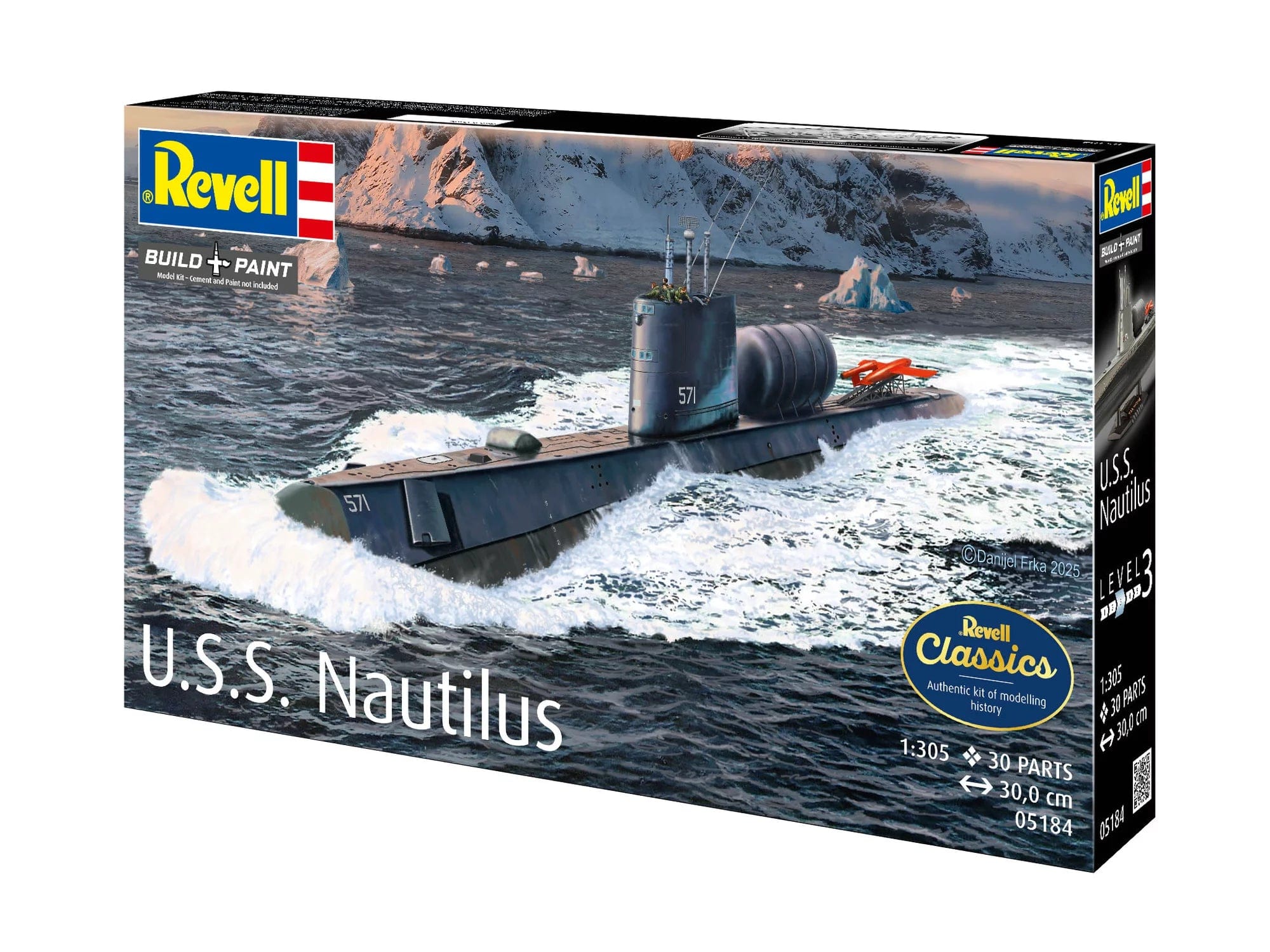 Revell - 05184 - USS Nautilus (SSN-571) - box front left angle
