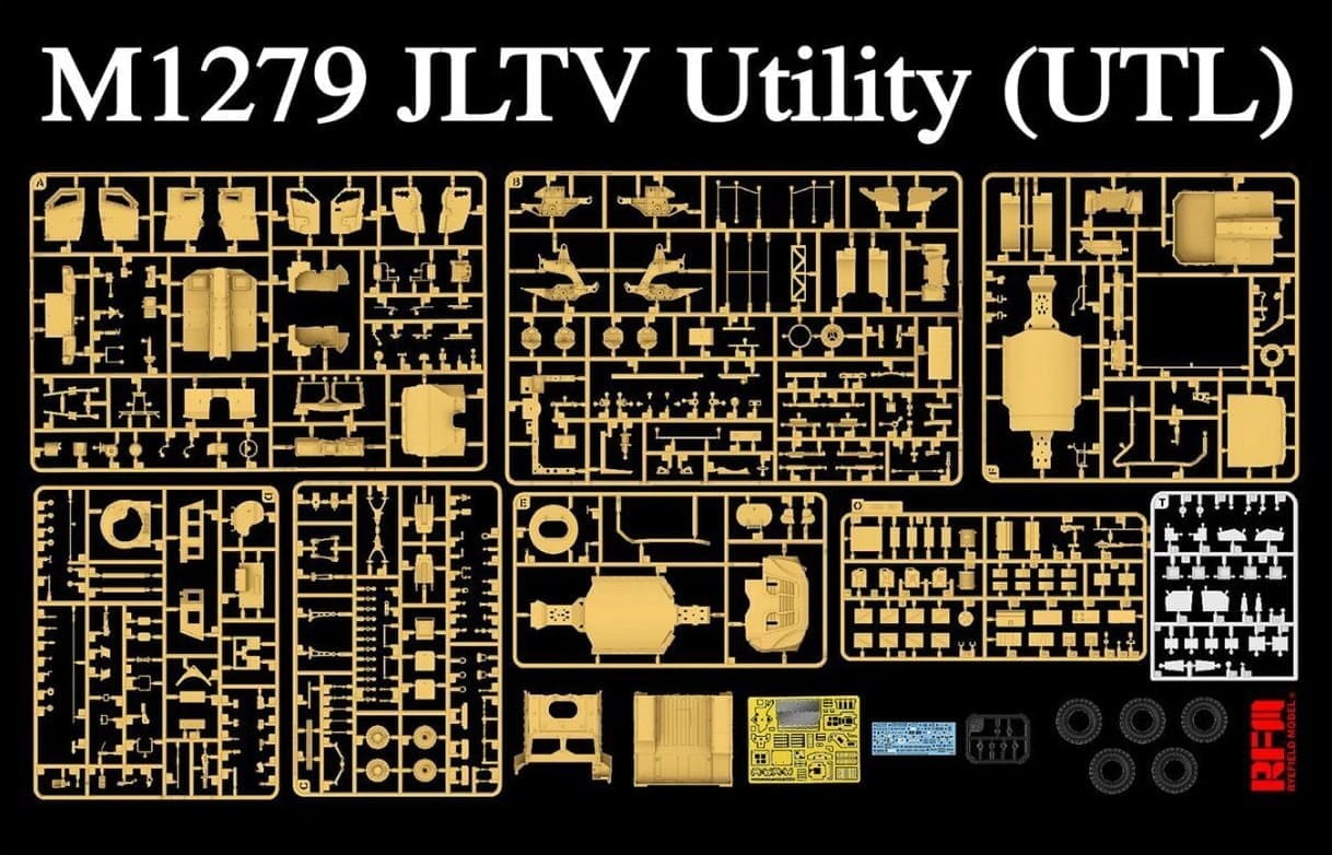 200 - Rye Field Model - 5116 - Oshkosh M1279 JLTV Utility - sprue