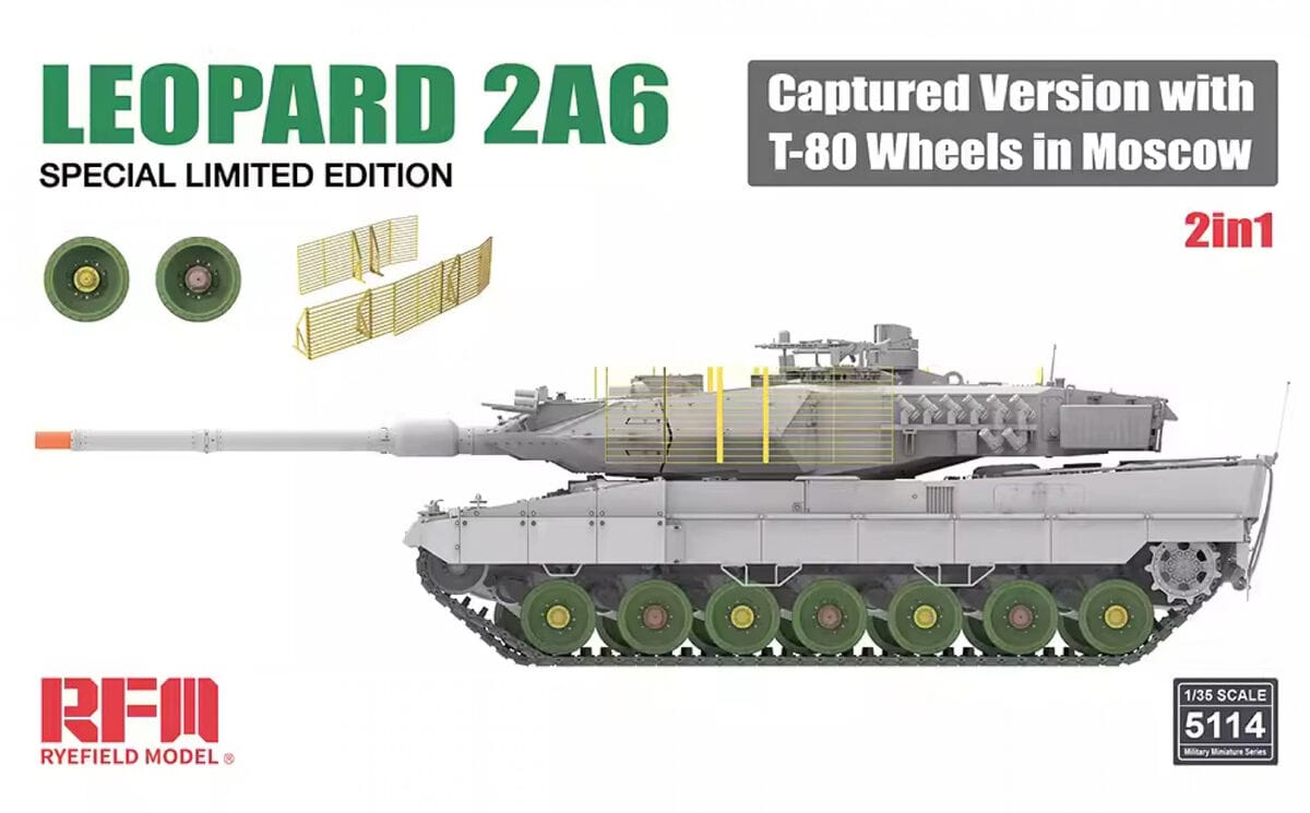 010 - Rye Field Model - 5114 - Leopard 2A6 with T80 Wheels - primary image