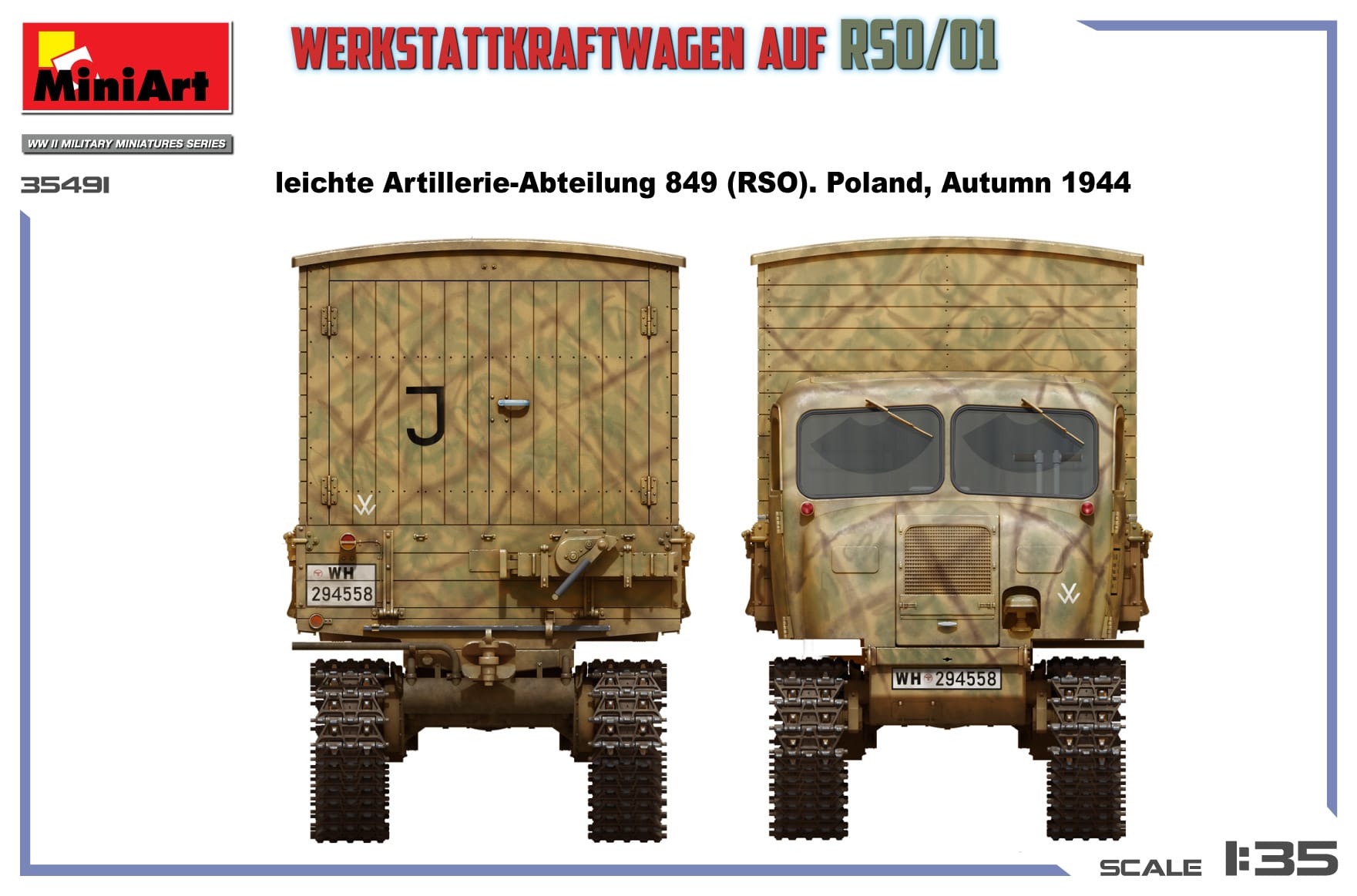 Miniart - 35491 - Werkstattkraftwagen Auf RSO/01 - paint schemes