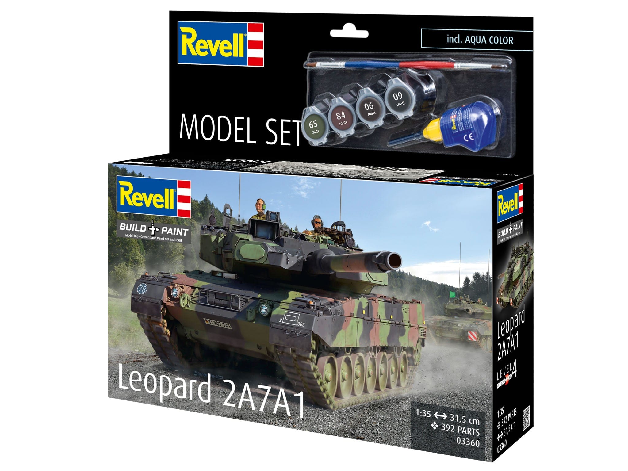 Revell - 63360 - Leopard 2A7A1 [model set] - box front left angle