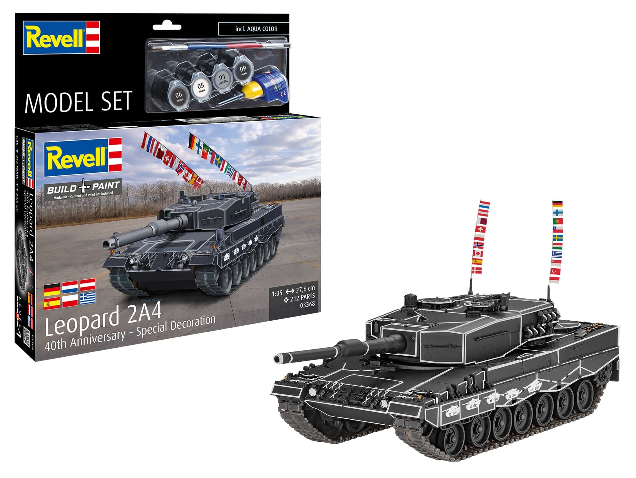 0Revell - 63368 - Leopard 2A4 ‘40th Anniversary’ [model set] - secondary image