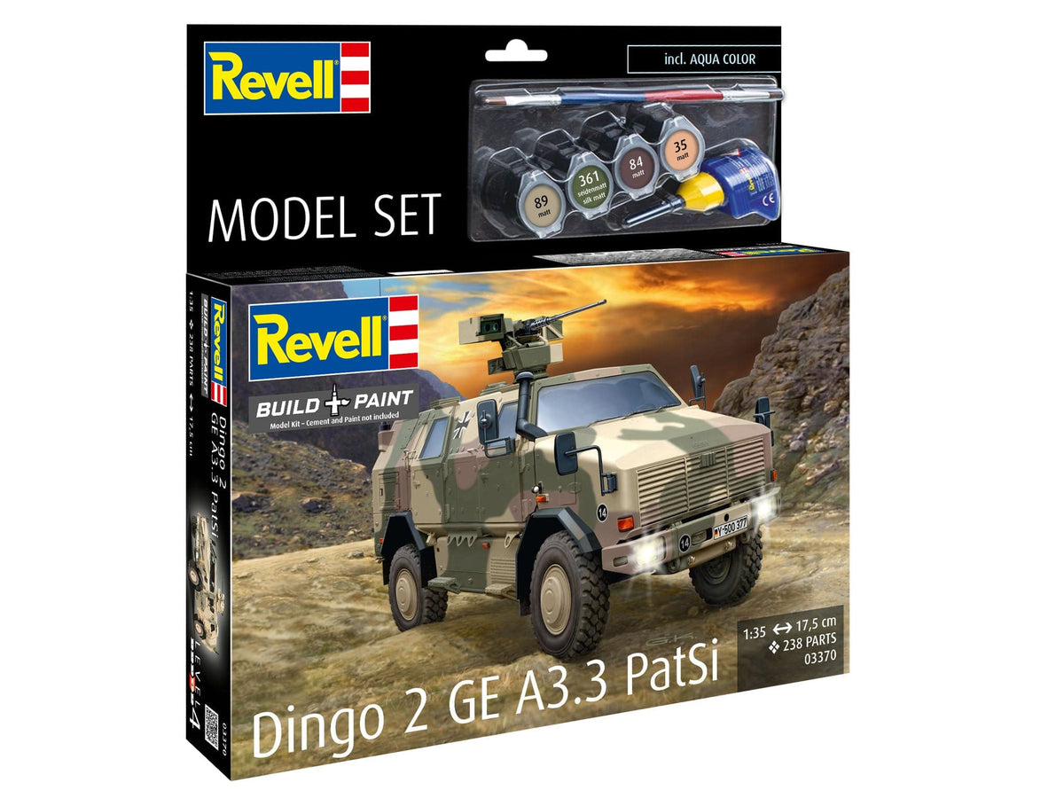 100 - Revell - 63370 - ATF Dingo 2 GE A3.3 PatSi [model set] - box front right angle