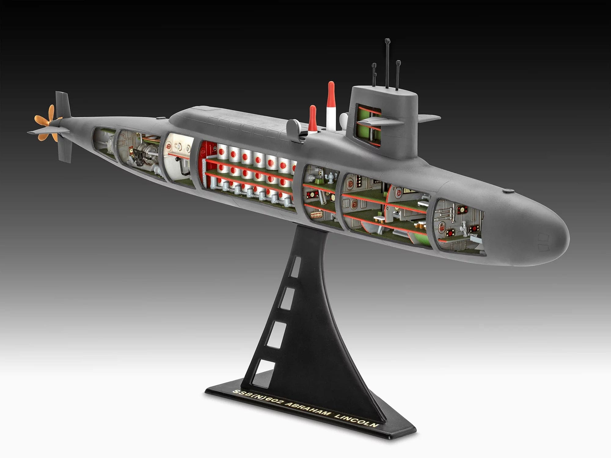Revell - 05177 - USS Abraham Lincoln (SSBN-602) - painted model