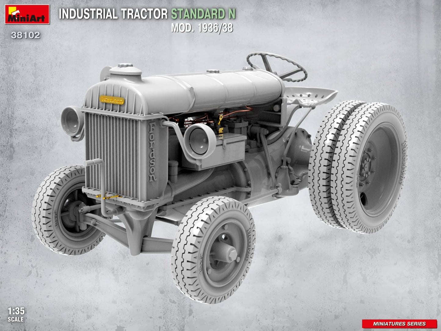 600 - Miniart - 38102 - Fordson Model N Industrial (1936-38) - unpainted model