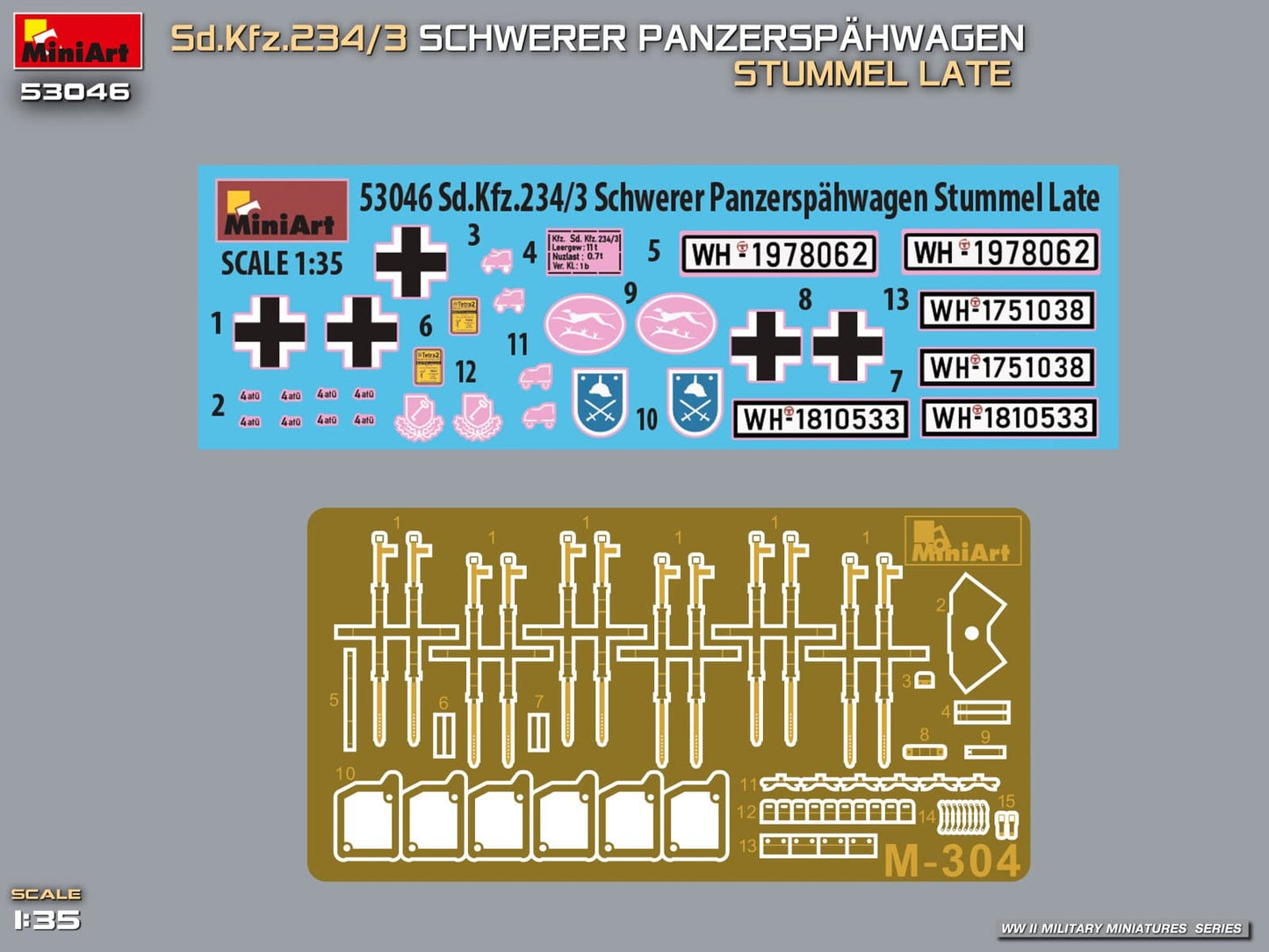 400 - Miniart - 53046 - Sd.Kfz. 234/3 (late) - decals