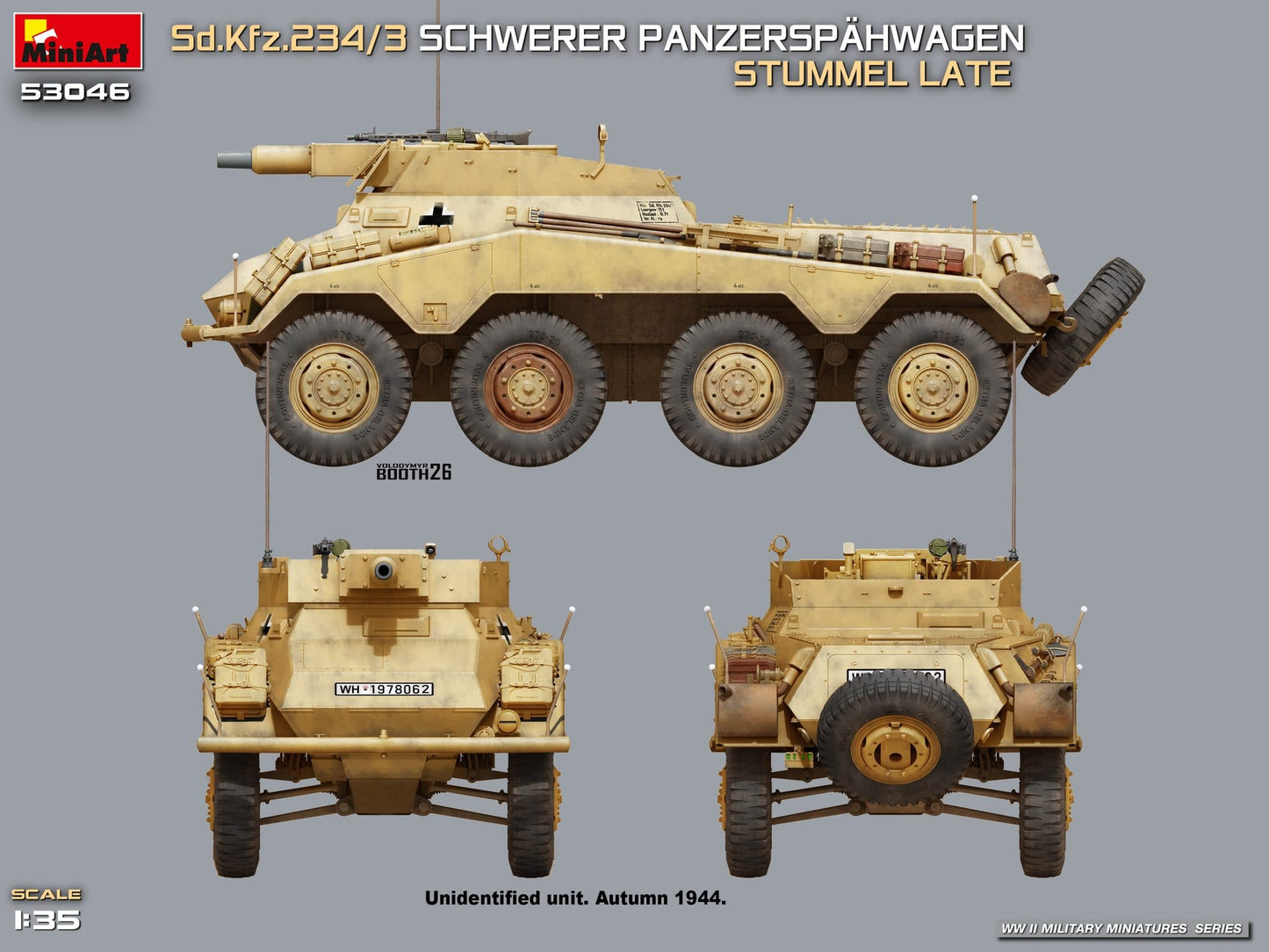 303 - Miniart - 53046 - Sd.Kfz. 234/3 (late) - paint schemes
