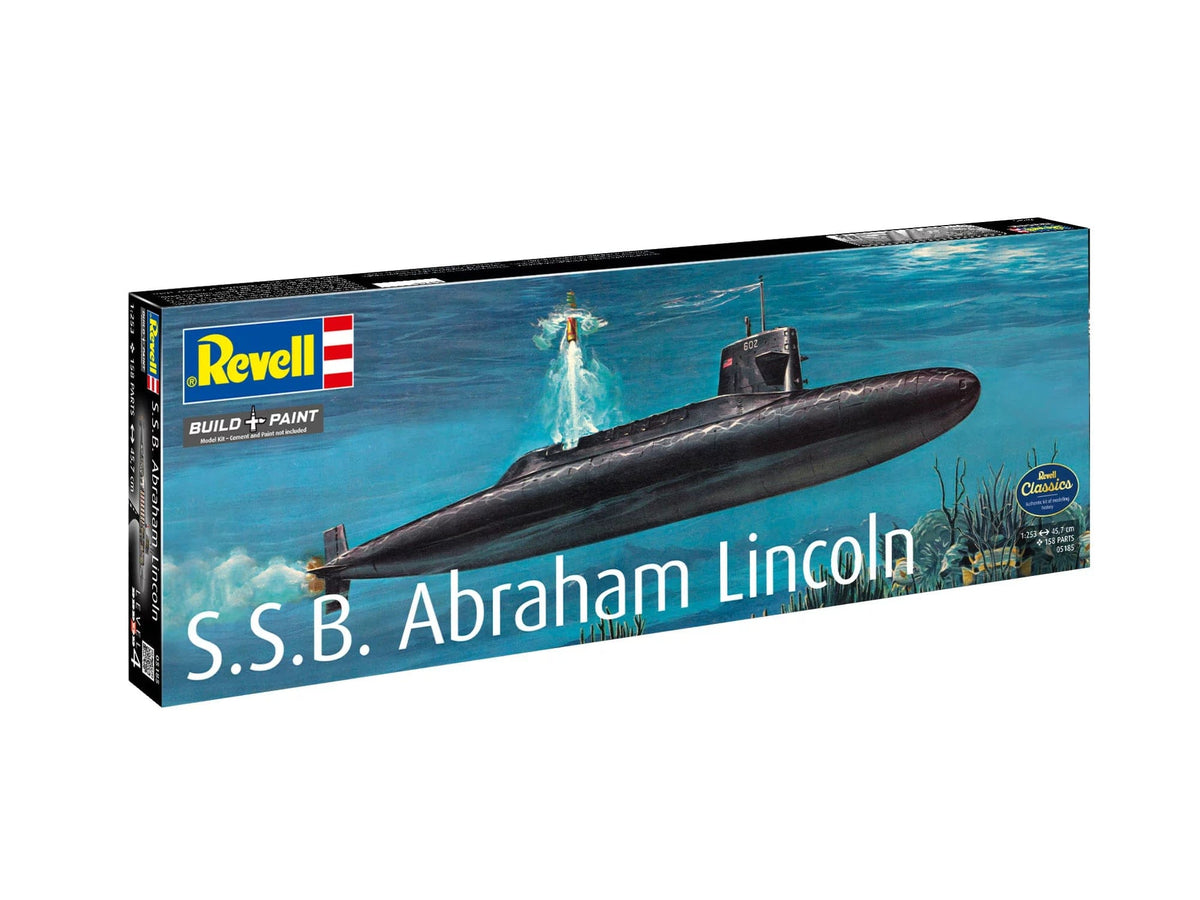 101 - Revell - 05177 - USS Abraham Lincoln (SSBN-602) - box front left angle