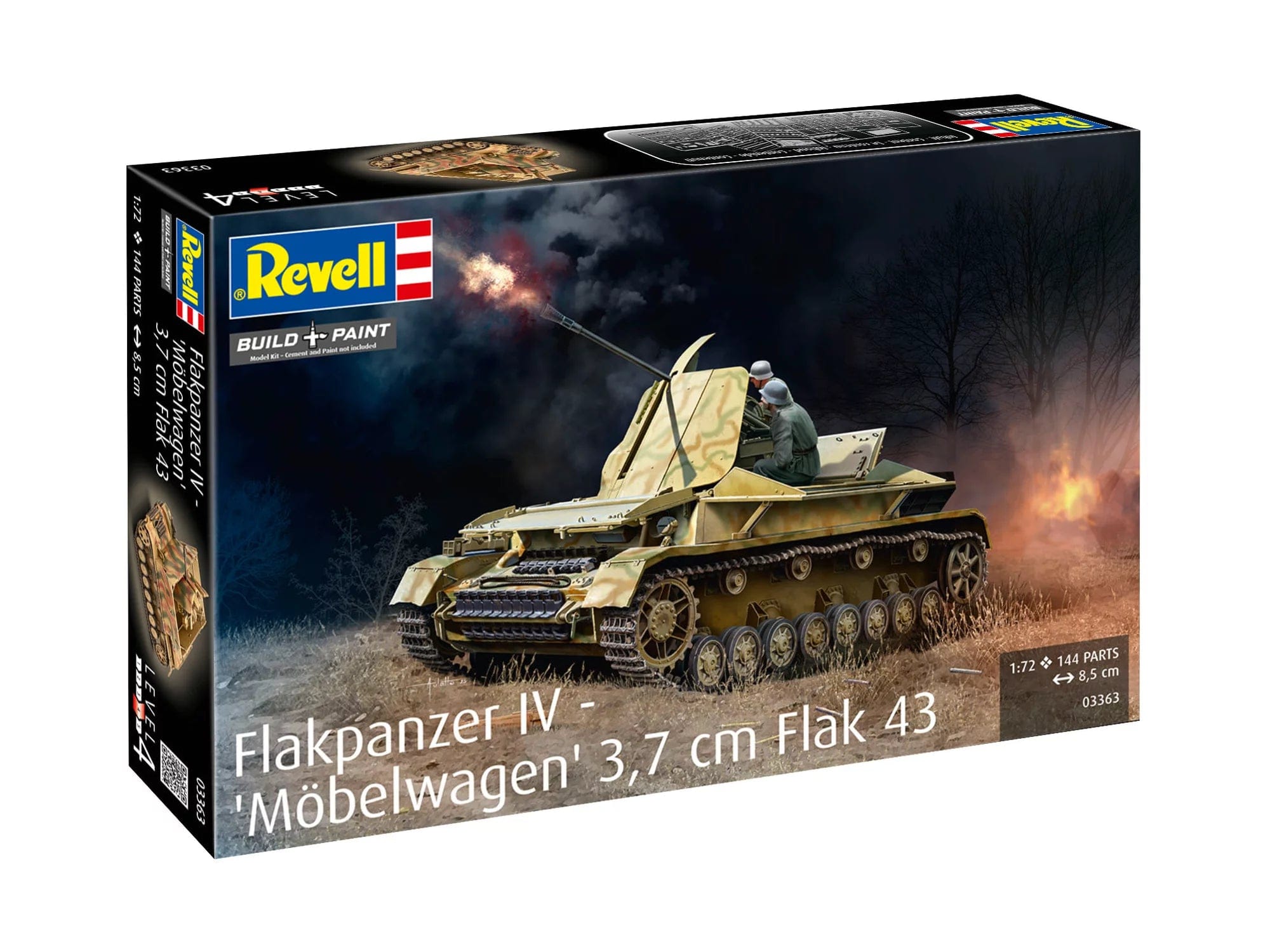 Revell - 03363 - Flakpanzer IV Möbelwagen - box front left angle