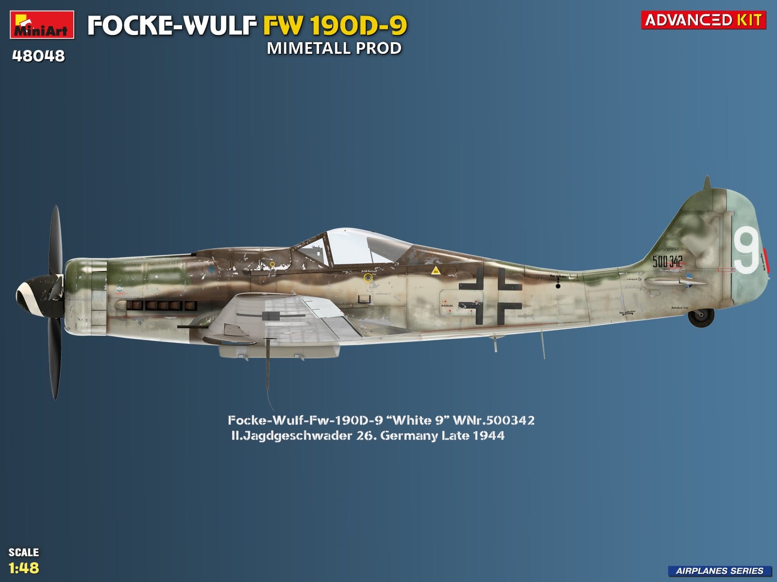 Miniart - 48048 - Focke-Wulf Fw 190 D-9 Mimetall - paint schemes