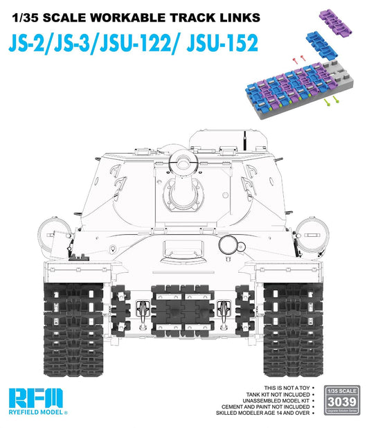 010 - Rye Field Model - 3039 - IS-2/IS-3/ISU-122/ISU-152 Workable Track Links - primary image