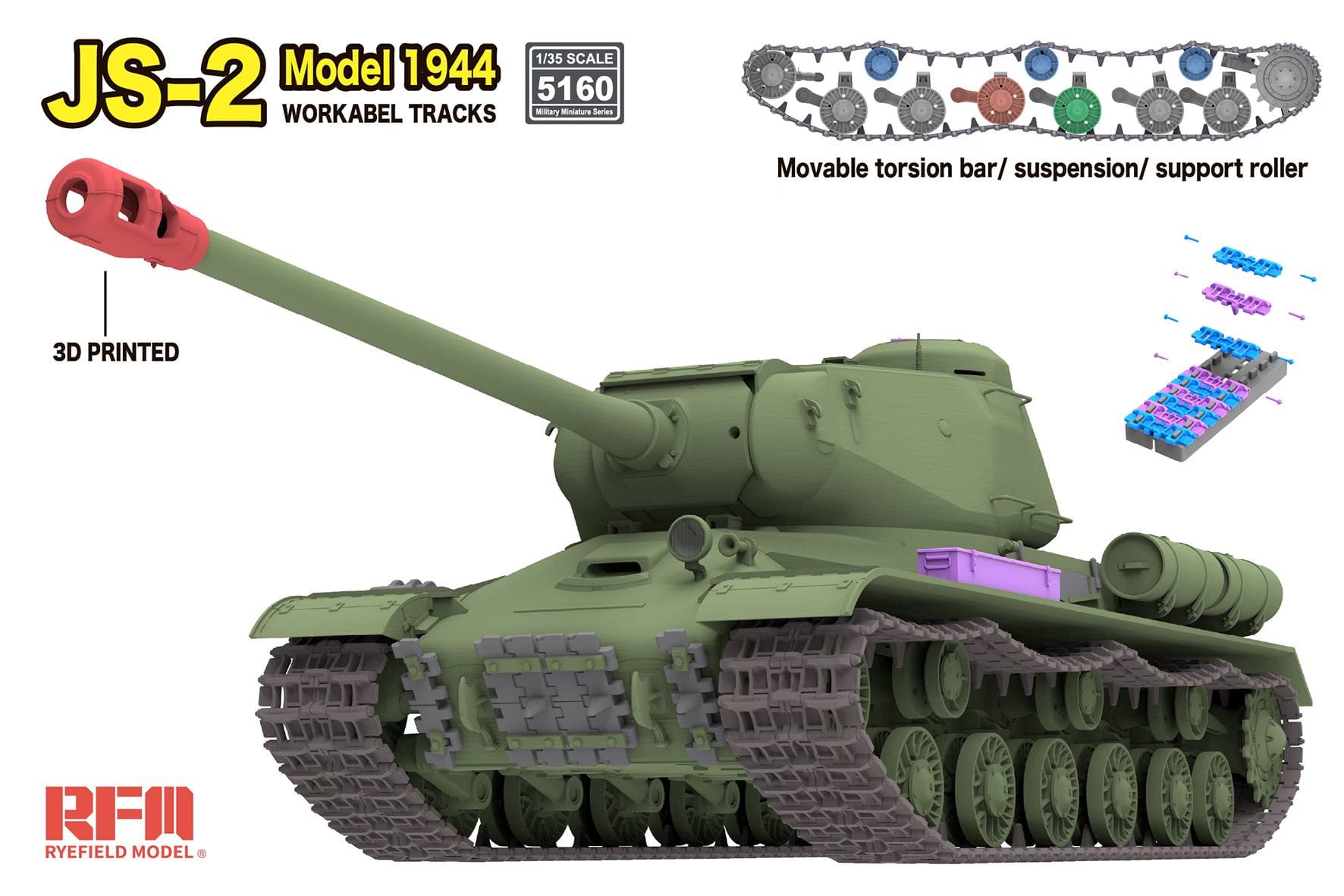 Rye Field Model - 5160 - IS-2 obr. 1944 - digital model