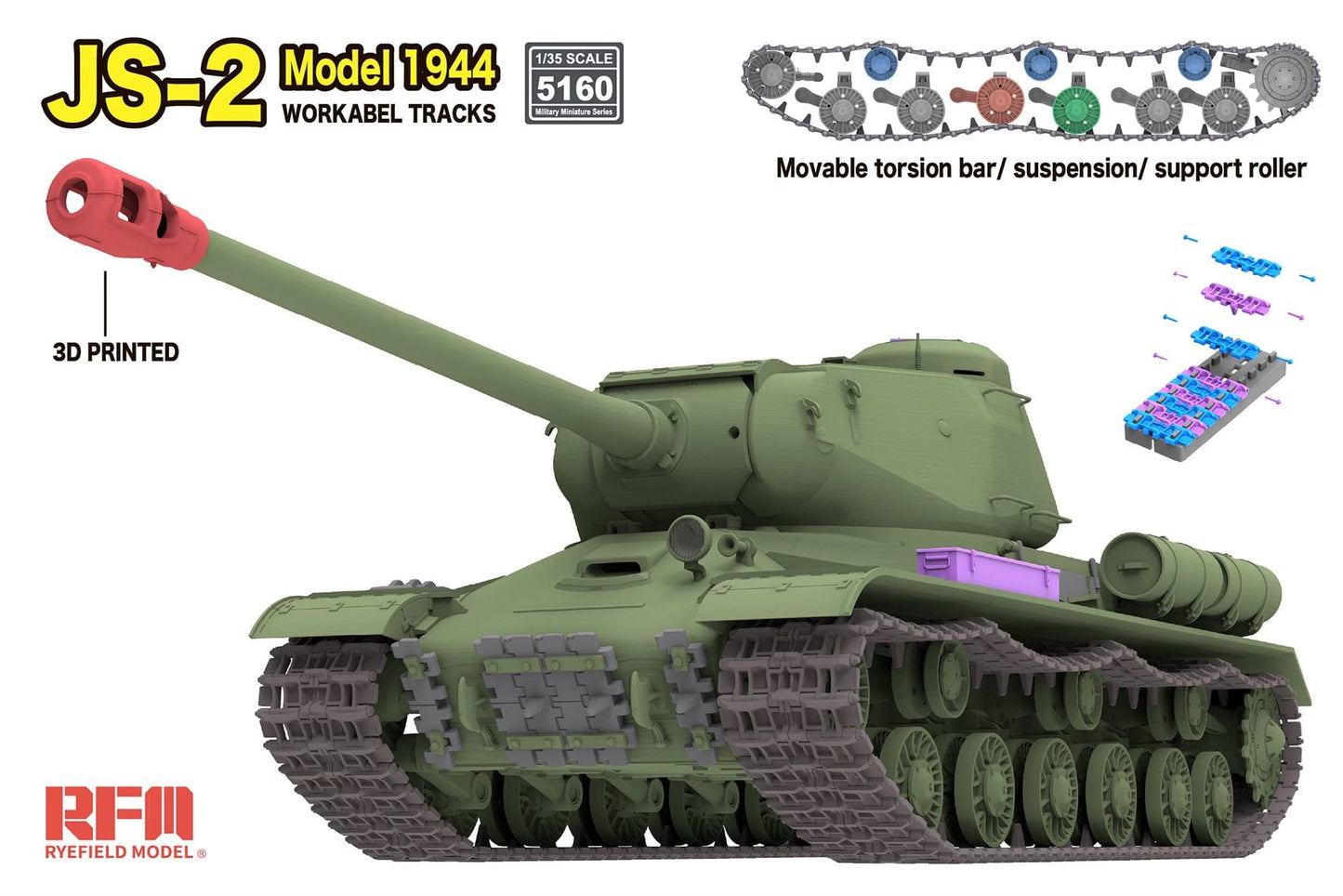 500 - Rye Field Model - 5160 - IS-2 obr. 1944 - digital model