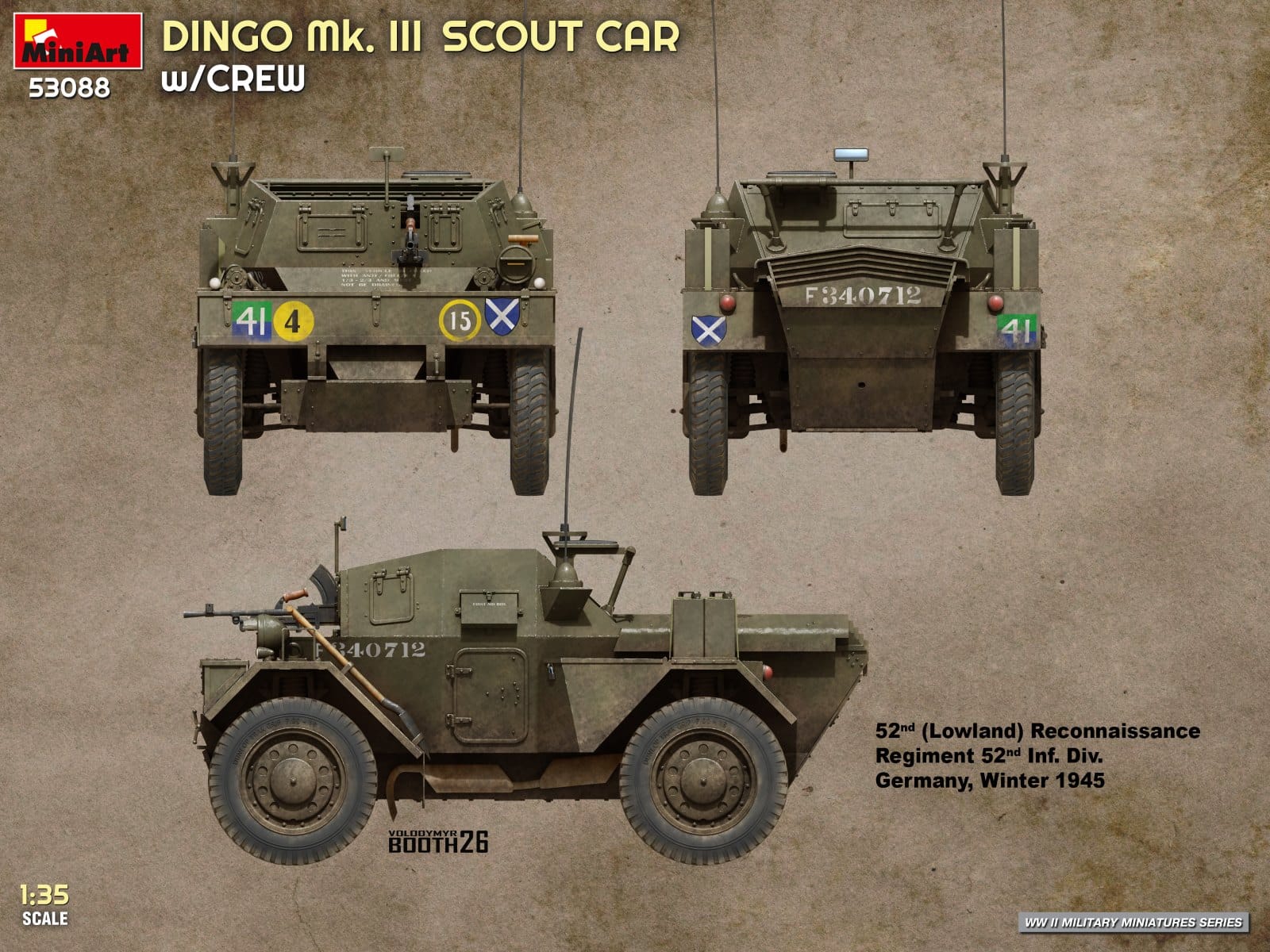Miniart - 53088 - Daimler Dingo Mk III - paint schemes