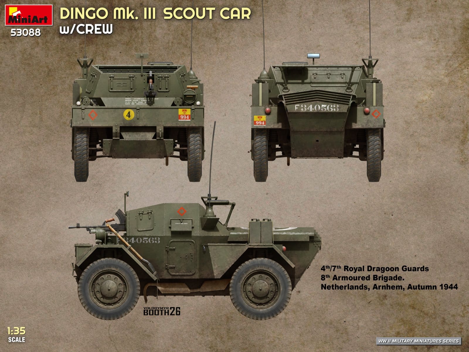 Miniart - 53088 - Daimler Dingo Mk III - paint schemes
