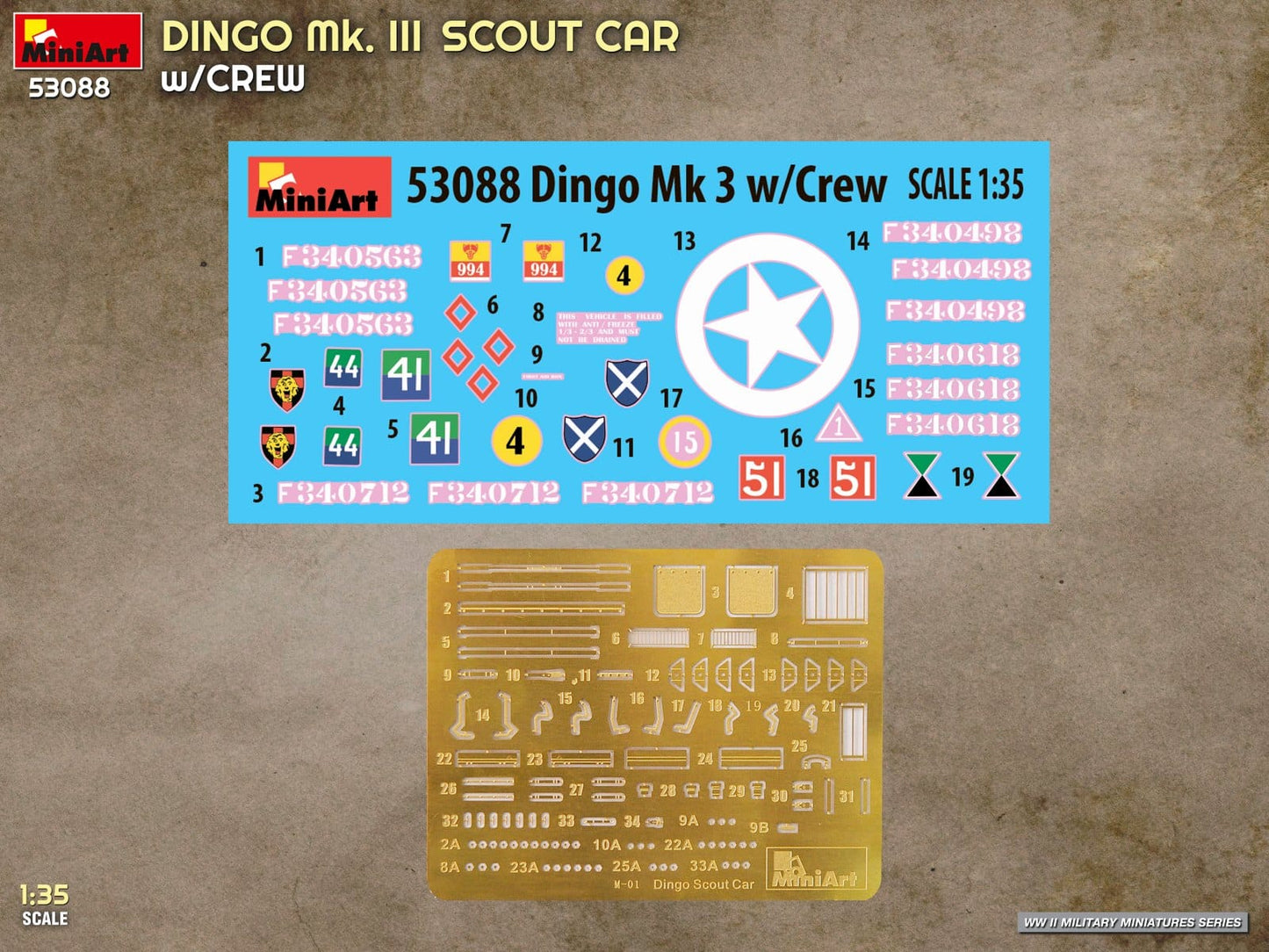 400 - Miniart - 53088 - Daimler Dingo Mk III - decals