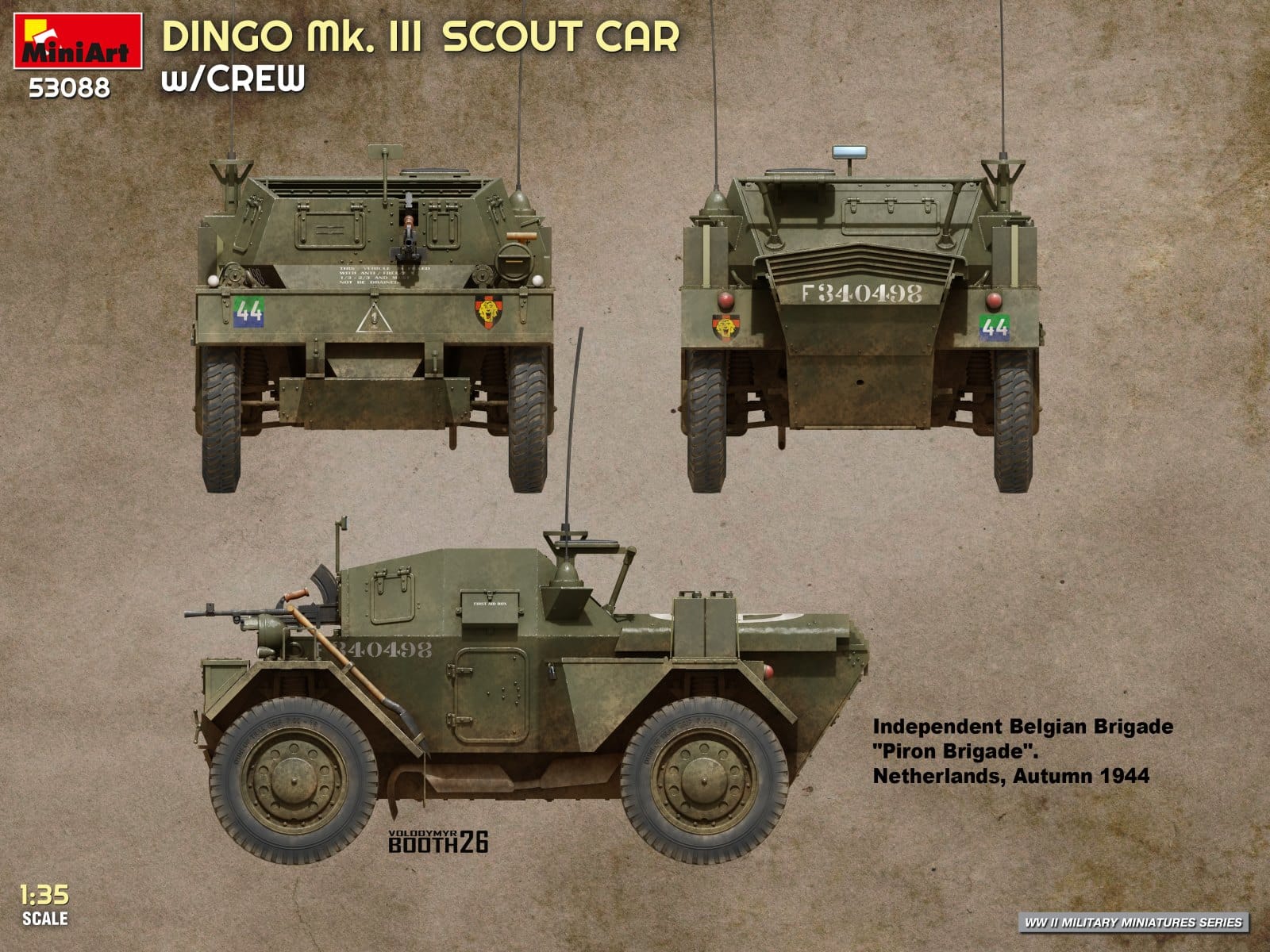 Miniart - 53088 - Daimler Dingo Mk III - paint schemes
