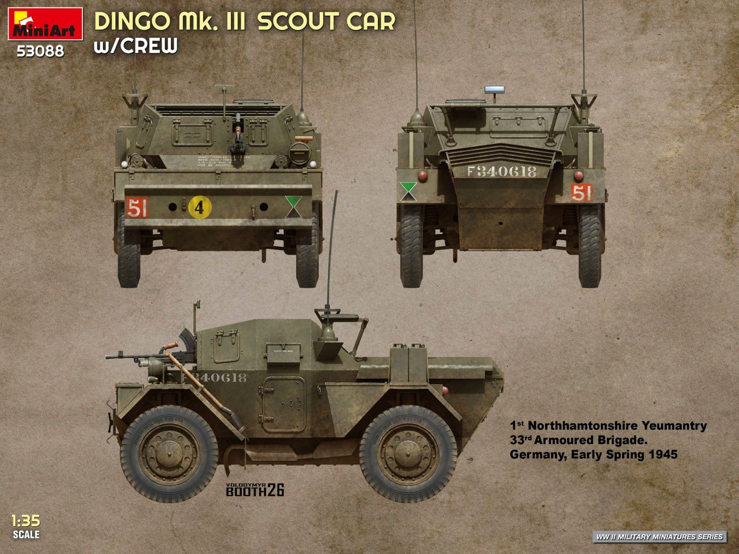 303 - Miniart - 53088 - Daimler Dingo Mk III - paint schemes