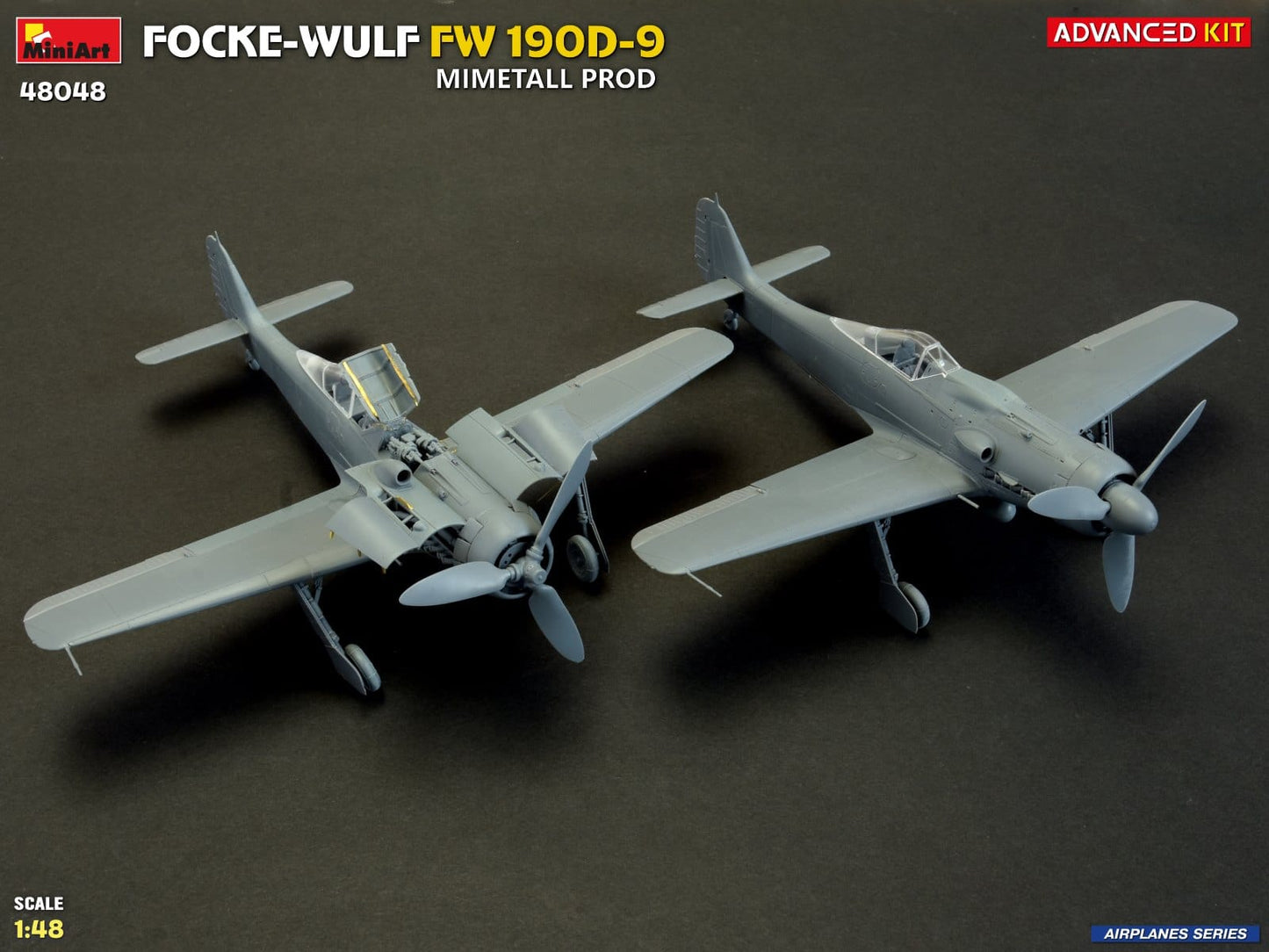 601 - Miniart - 48048 - Focke-Wulf Fw 190 D-9 Mimetall - unpainted model