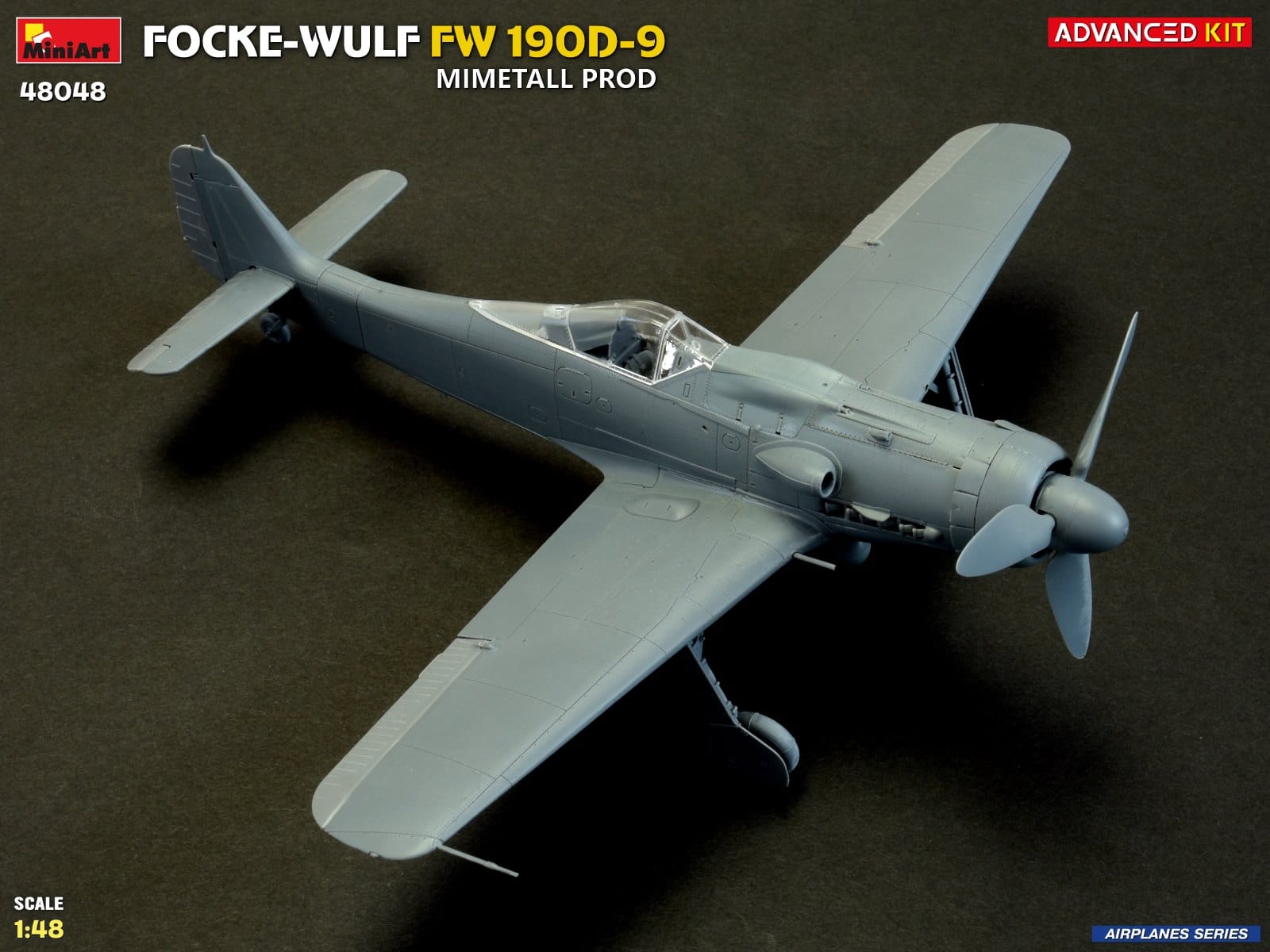 Miniart - 48048 - Focke-Wulf Fw 190 D-9 Mimetall - unpainted model