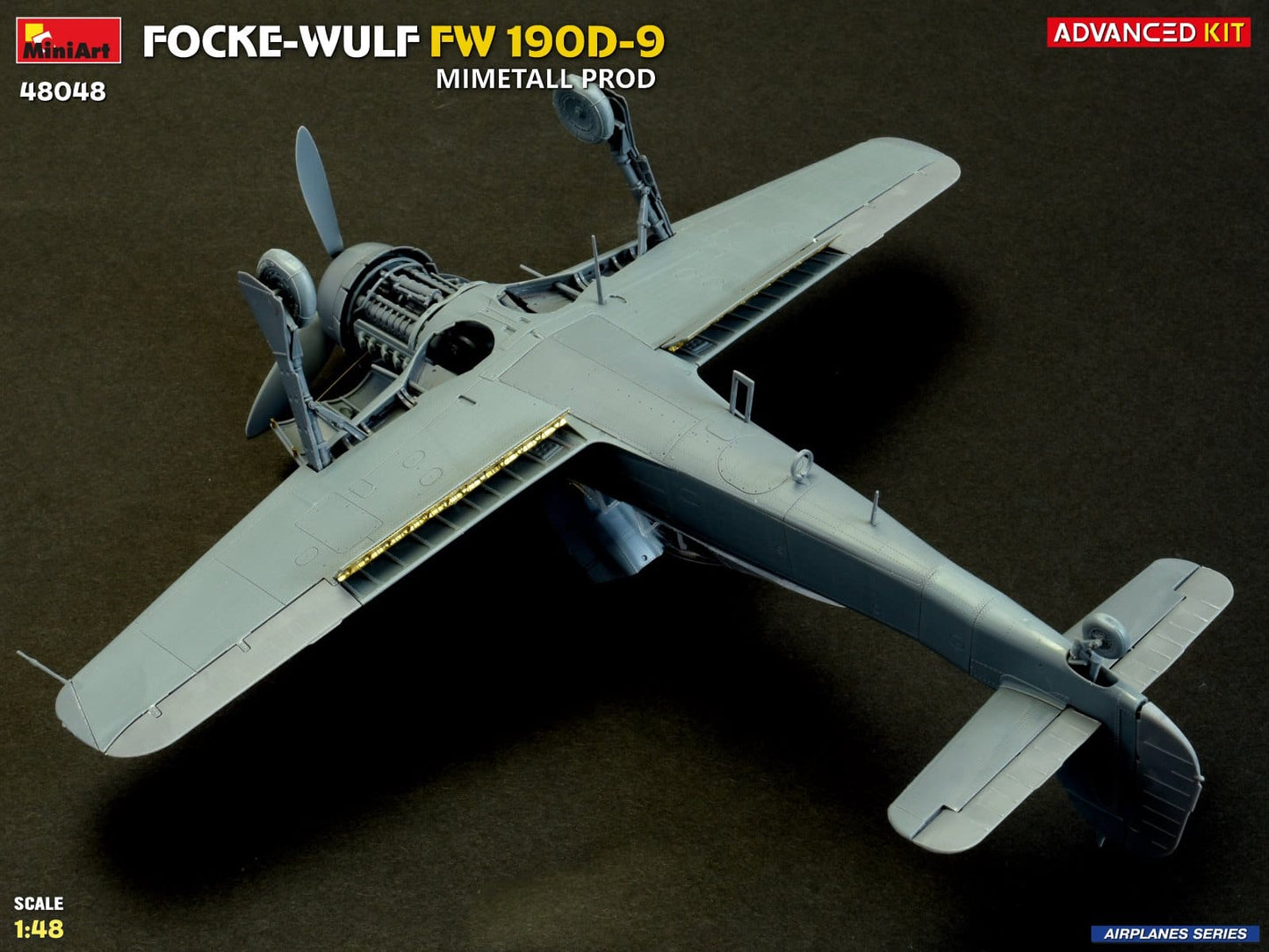 611 - Miniart - 48048 - Focke-Wulf Fw 190 D-9 Mimetall - unpainted model