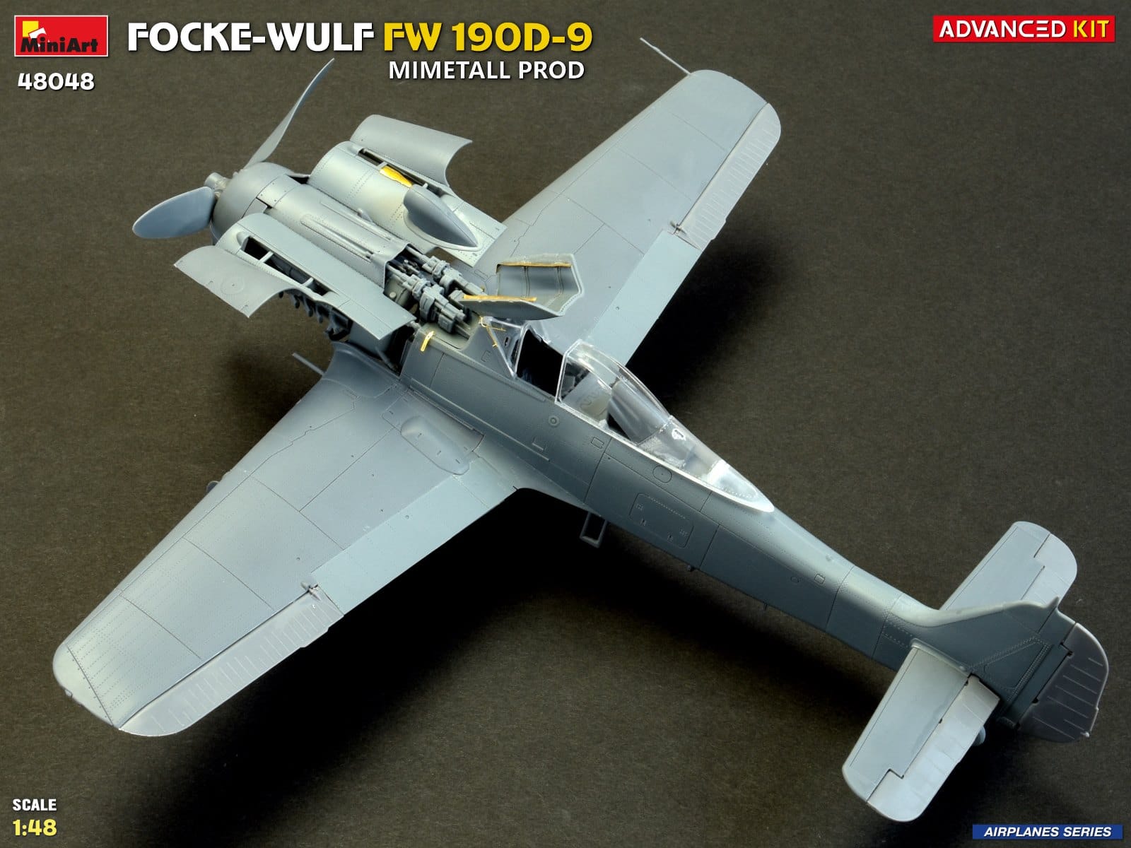 Miniart - 48048 - Focke-Wulf Fw 190 D-9 Mimetall - unpainted model