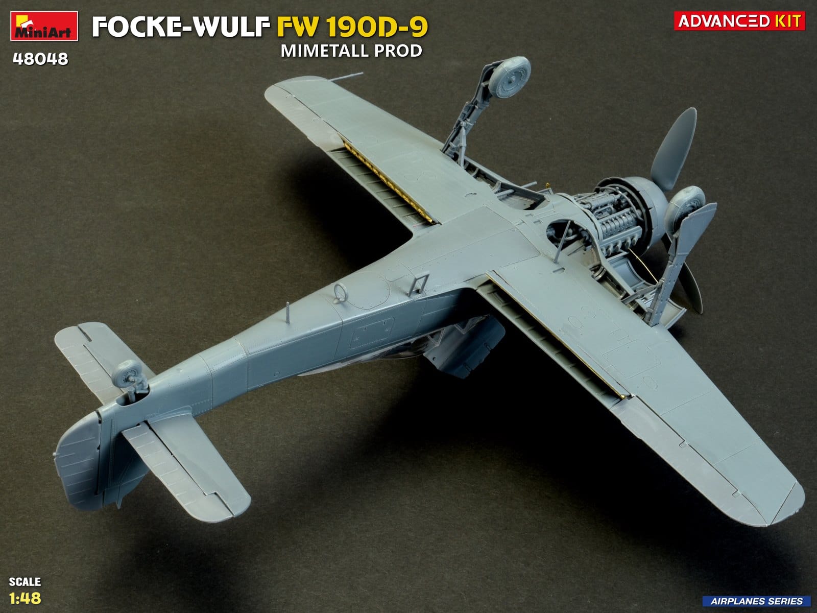 Miniart - 48048 - Focke-Wulf Fw 190 D-9 Mimetall - unpainted model