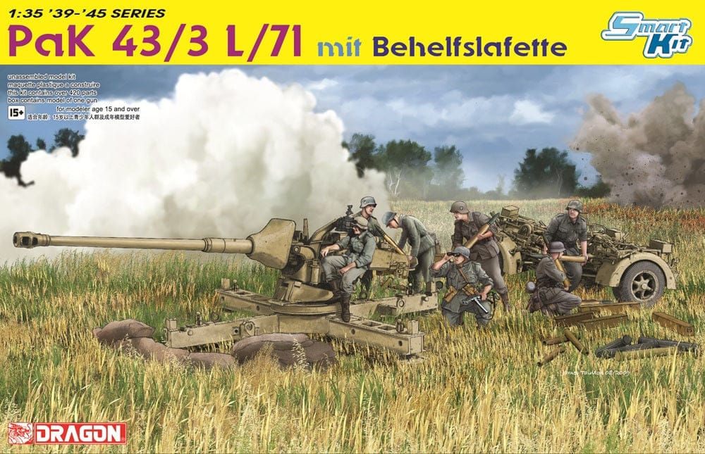 010 - Dragon - 6522 - 8.8cm Pak 43/3 (L/71) with Behelfslafette and Crew - primary image