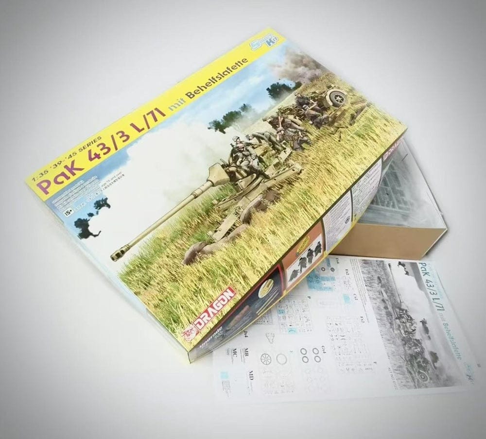 Dragon - 6522 - 8.8cm Pak 43/3 (L/71) with Behelfslafette and Crew - box contents