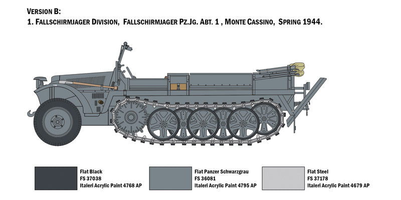 Sd.Kfz. 1 with German Paratroopers