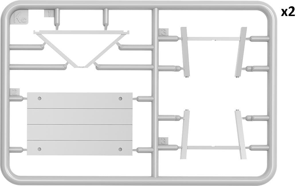 200 - Miniart - 53002 - German Field Communications Point - sprue