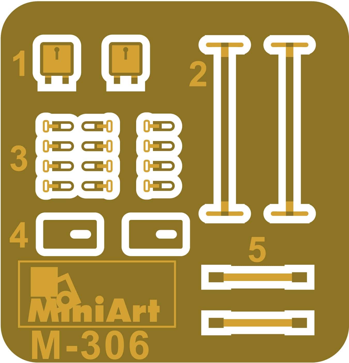 Miniart - 53002 - German Field Communications Point - photo-etched parts