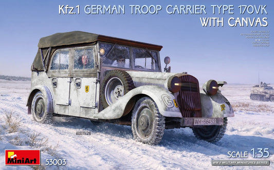 010 - Miniart - 53003 - Mercedes-Benz 170 VK Kfz. 1 Canvas Roof - primary image