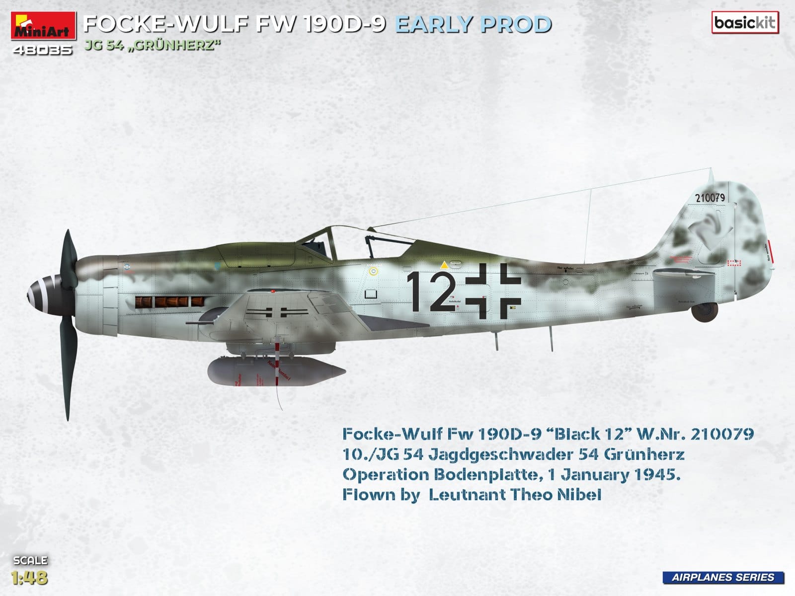 Miniart - 48035 - Focke-Wulf Fw 190 D-9 (early) - paint schemes