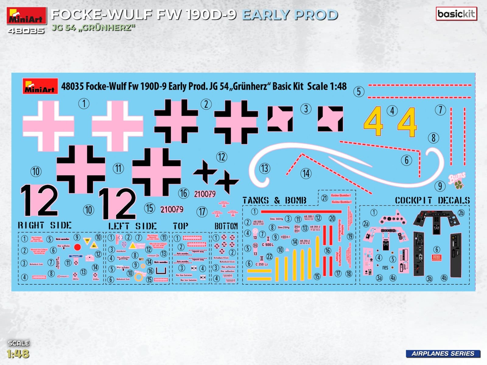 Miniart - 48035 - Focke-Wulf Fw 190 D-9 (early) - sprue