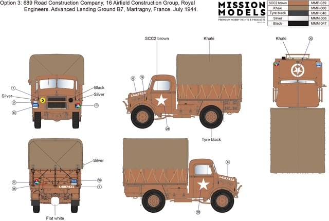 302 - Gecko Models - 35GM0096 - Bedford OXD 4x2 GS (Metal Body) - paint schemes